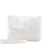 Retro Wedding Bruid Tas Bloemen Satijn Wit Retro Wedding Bruid Tas Bloemen Satijn Wit