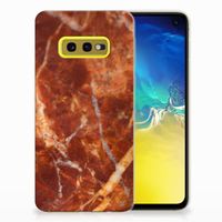 Samsung Galaxy S10e TPU Siliconen Hoesje Marmer Bruin