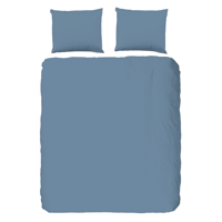 Dekbedovertrek Katoen Satijn Lichte Kleuren Effen 200x200 Cm Blauw Anti Allergie & Anti Huisstofmijt HIP - Dekbed-Discounter.nl