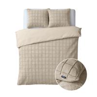 Dekbedovertrek Faux Fur - Tweepersoons (200x200 cm) - Beige Microvezel - Dessin: Patroon - Sleeptime - Dekbed-Discounter.nl