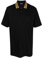 Just Cavalli polo en coton à patch logo - Noir - thumbnail