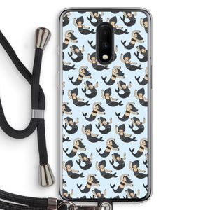 Zeemeermin: OnePlus 7 Transparant Hoesje met koord