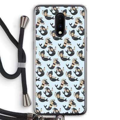 Zeemeermin: OnePlus 7 Transparant Hoesje met koord