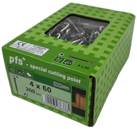pgb-Europe PFS+ | RVS Spaanplaatschroef PFS+ VZK-T Ø 4,0x60 A2 - 200 stuks - PFWVTGA00004000603