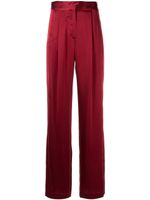 Michelle Mason pantalon ample en soie - Rouge - thumbnail