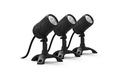 Oase LunAqua Connect M Set 3 - Waterdichte Tuinverlichting met App, RGB & Wit Licht