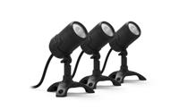 Oase LunAqua Connect M Set 3 - Waterdichte Tuinverlichting met App, RGB & Wit Licht