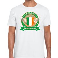 Wit Ireland drinking team t-shirt heren - thumbnail