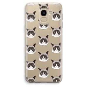 It's a Purrr Case: Samsung Galaxy J6 (2018) Transparant Hoesje