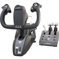 Thrustmaster tca yoke pack boeing edition gaming set (zwart/grijs, pc, xbox one, xbox series x|s)
