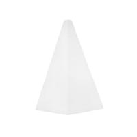 Piepschuim vorm/figuur - 1x - piramide - wit - H20 cm - hobby/knutsel materialen