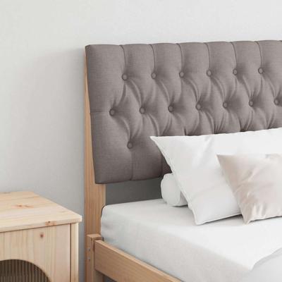 Gestoffeerd hoofdbord Taupe 180 cm Massief grenenhout
