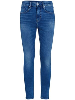 Karl Lagerfeld Jeans jean skinny à taille mi-haute - Bleu