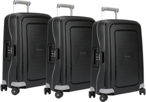 Samsonite S'Cure Spinner 55cm Black Triple Kofferset