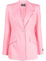 Versace blazer en laine à simple boutonnage - Rose