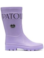 Patou x Le Chameau bottes de pluie à logo imprimé - Violet