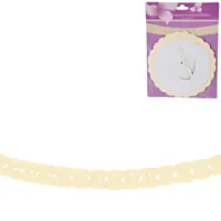Slinger rond papier geel 3 m | 24 stuks