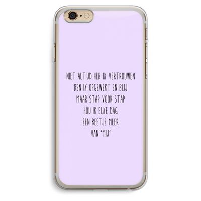 Zelfvertrouwen: iPhone 6 Plus / 6S Plus Transparant Hoesje