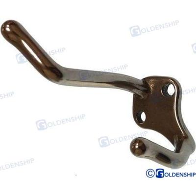 Gancho colgador y sujetapuertas GS72285 - SOPORTE COLGADOR FIJO INOX.