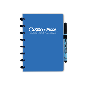 Correctbook Original Earthy Blue A5 blanco - Uitwisbaar / Herschrijfbaar Notitieboek