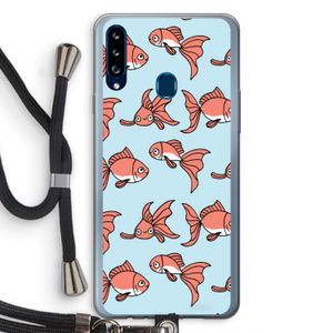 Blub: Samsung Galaxy A20s Transparant Hoesje met koord