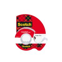 3M Scotch Crystal Clear Tape - Navulbare Dispenser - 19 mm x 15 m