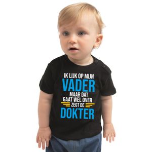 Ik lijk op mijn vader cadeau t-shirt zwart voor baby