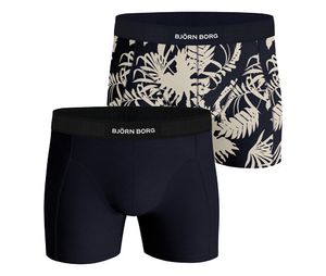 Bjorn Borg Boxershort premium cotton 2-pack print blauw