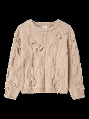 Name it winter sweater meisjes - beige - regular fit, gebreid - NkfOlivia