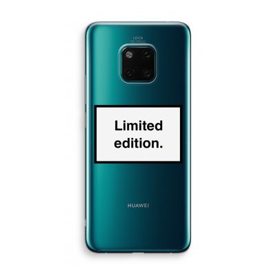 Limited edition: Huawei Mate 20 Pro Transparant Hoesje