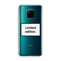 Limited edition: Huawei Mate 20 Pro Transparant Hoesje
