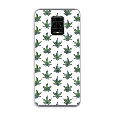 Weed: Xiaomi Redmi Note 9 Pro Transparant Hoesje