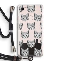 Kitten: Pixel 3 Transparant Hoesje met koord