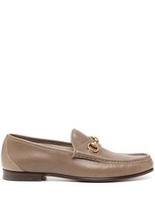 Gucci mocassins à détail de mors - Marron