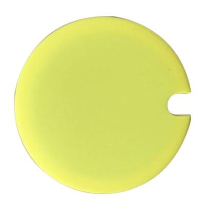 5 STKS creatieve Cup deksels food-grade silicone Cup cover hittebestendig veilig gezond siliconen deksel met opening (geel)