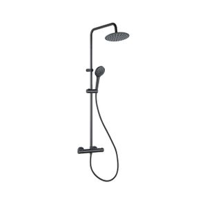 Adema Sparkle 2.0 regendoucheset met thermostaat hoofddouche 20cm handdouche 3 standen zwart SW773198