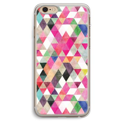 Gekleurde driehoekjes: iPhone 6 Plus / 6S Plus Transparant Hoesje