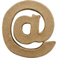 Creativ Company Teken, @, h: 10 cm, b: 9 cm, dikte 1,7 cm, 1 stuk