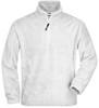 James & Nicholson JN043 Half-Zip Fleece - White - XXL