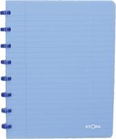 Atoma Trendy schrift, ft A5, 144 bladzijden, gelijnd, transparant blauw Atoma Trendy schrift, ft A5, 144 bladzijden, gelijnd, transparant blauw