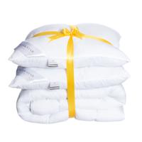Silver Star Beddengoed Pakket: 2 Hoofdkussens + All Season Dekbed 240x200 Cm 240x200 Cm Warmteklasse 2 Winter & Anti Allergie & Anti Huisstofmijt &