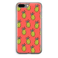 Ananas: iPhone 8 Plus Transparant Hoesje