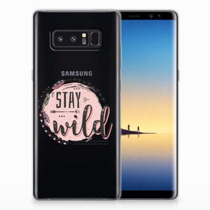 Samsung Galaxy Note 8 Telefoonhoesje met Naam Boho Stay Wild