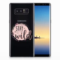 Samsung Galaxy Note 8 Telefoonhoesje met Naam Boho Stay Wild - thumbnail