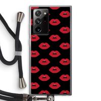 Lips: Samsung Galaxy Note 20 Ultra / Note 20 Ultra 5G Transparant Hoesje met koord