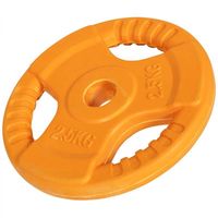 Gorilla Sports Gewicht - Halterschijf - 2,5 kg - Gripper Gietijzer rubber coating - thumbnail
