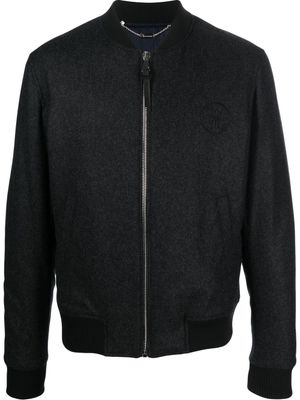 Billionaire veste bomber à logo brodé - Noir
