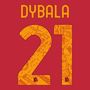Dybala 21 (Officiële AS Roma Bedrukking 2023-2024)