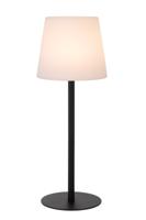 Lucide TYON - Oplaadbare Tafellamp Binnen/Buiten - Accu/Batterij - LED Dimb. - 1x2W 2700K - IP65 - Zwart