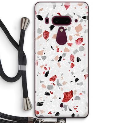 Terrazzo N°12: HTC U12+ Transparant Hoesje met koord